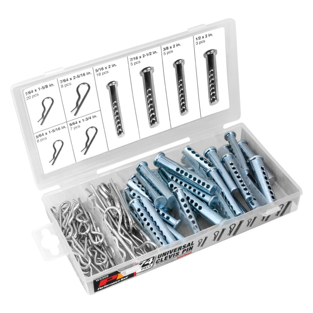 74-Piece Clevis Pin Assortment